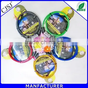 Outdoor Security Product 4-digital Combination Bike Cable Lock Factory thumbnail-1