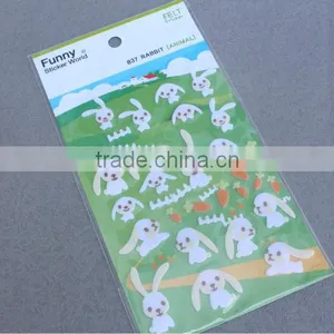 Custom Cute Cartoon Flocking Sticker thumbnail-1