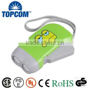 Cheap Hand Rechargeable 2 LED OEM Flashlight thumbnail-1