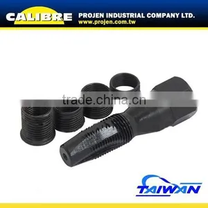 CALIBRE Auto Repair Tool 14mm Re-Threader Inc Tap & 4 Inserts Spark Plug Thread Set thumbnail-1