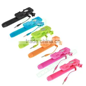 Portable Folding Extendable Selfie Stick With Sync LED Flash Light, Mini Monopod Selfie Stick for Smartphones thumbnail-6