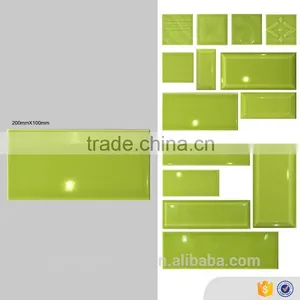 Foshan 10x20mm Kitchen Wall Faux Brick Light Green Ceramic Interior Tile Cheap Floor Tiles Wholesale Supplier's Choice thumbnail-1