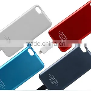 2800mAh Magnet Portable Power Bank for IPhone 5, External Backup Battery Case for IPhone 5S thumbnail-2