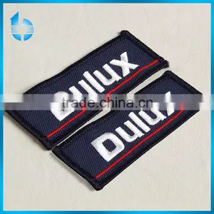 Damask Woven Label With Overlocked Embroidery for Girls' Bell Bottom Pants thumbnail-1