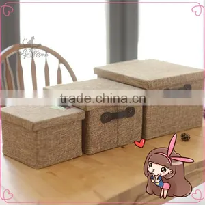 WBN-1: MuJia Wholesale Cotton and Linen Storage Box, Toys, Underwear, Clothes Storage,felt Toy Storage,travelling Box thumbnail-2