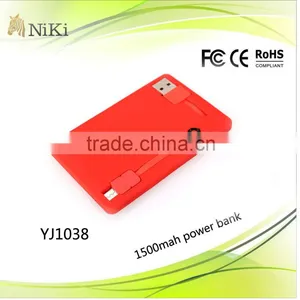 Credit Card Power Bank With High Capacity for Samsung Galaxy Note thumbnail-1