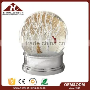 Zinc Galvanization Silver Forest Tree Snow Globe Supplier's Choice thumbnail-1