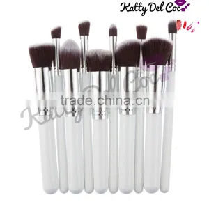 Cosmetics Brush Wholesale 10pcs Gold Alumium Luxury Best Quality Professional Makeup Brush Set thumbnail-2