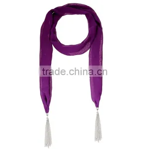 Wholesale Simple Rainbow Color Easy to Carry Soft Scarf thumbnail-4