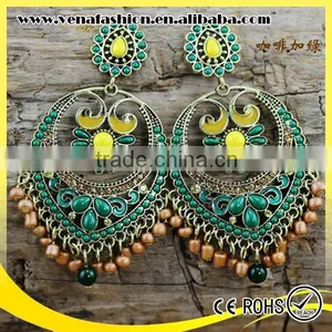 Small Moq Boho Hanging Top Design Earring, Latest Earring Design thumbnail-4