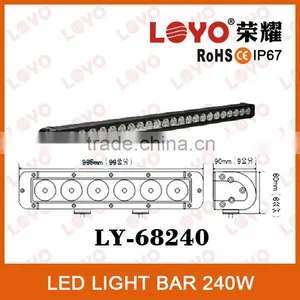 39.1 Inch Led Light Bar for Vehicles IP67 LOYO 240W Led Driving Bars thumbnail-1