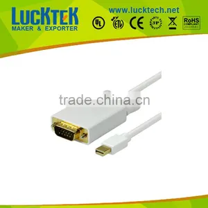 Mini dp to Vga Male Connector Cable , Length 1000mm thumbnail-1
