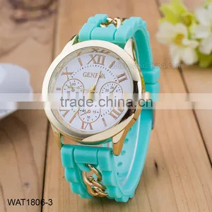 Custom Wrist Watch Silicone Rubber Wristband Watch thumbnail-4