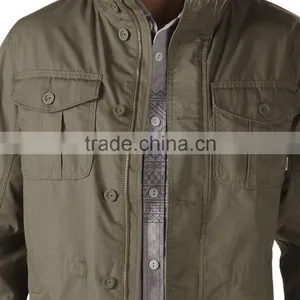 Mens Cotton Fabric Military Jacket thumbnail-3