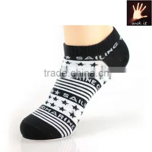 Men's Pure Cotton Star Ship Socks Hosiery Ship Sports Socks Stripped Star Socks thumbnail-3