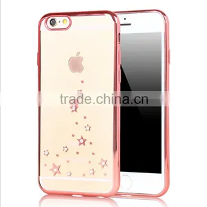 2016 Newest Mobile Phone Cover Case Electroplate Diamond Christmas Image Tpu for IPhone 6 6s 6plus thumbnail-1
