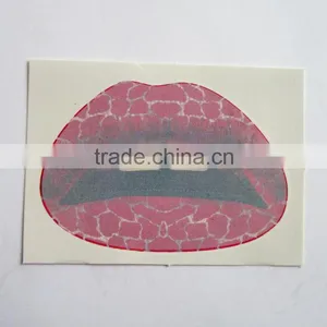 Wholesale Custom English Flag Water Transfer Temporary Lip Tattoos Sexy Waterproof Lip Sticker Non-toxic Lip Tattos Quality Choice thumbnail-6