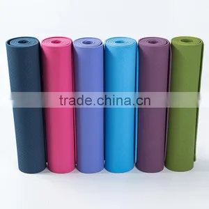 Eco-friendly Fitness TPE Yoga Mat 6mm Thick Non-Slip Soft Design Chemical Free No Smell Eercise Mat Pilates Mat thumbnail-3