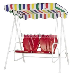 [Super Deal]Retro Double Seats Patio Swing thumbnail-1