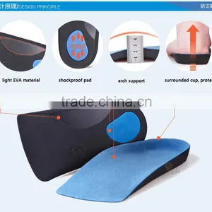 Comfortable EVA Orthopedic Insole With Soft Velvet, Silicone Gel Insole Factory, Flat Feet Arch Support Orthotic Insole. thumbnail-5