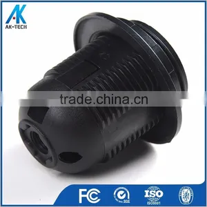 E27 Plastic Lamp Bulb Holder , Black White Screw Lamp Socket thumbnail-1