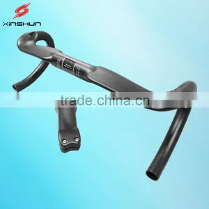 2016 New no Logo OEM Mountain Bikes Carbon Handlebar Mtb Road Bike Accessories Bicycle Parts Grips With Stem 31.8mm RH2222 thumbnail-1