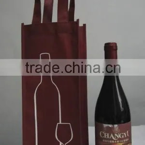 Durable Black Non-woven Shopping Bag Wine Bags Bulk thumbnail-1