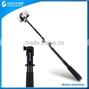 2015 Wholesale Aluminum Made Extendable Wireless Bluetooth Selfie Monopod With Adjustable Phone Holder thumbnail-1