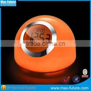 White&Colorful Brightness Control LED Color Changing Dimmer Switch Table Lamp With Alarm Clock thumbnail-6