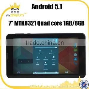 7inch Android 5.1 Quad Core 3g Sim Card Tablet pc With Silicon Case for Kids thumbnail-6