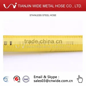 Chinese Manufacturer Yellow Stainless Steel Flexible Natural Gas Hose thumbnail-1