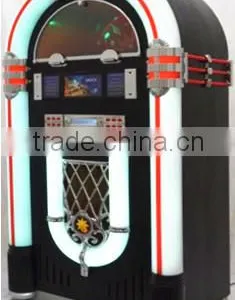 Full Size Classic 7-Color Changing LED Vinyl Jukebox for Pinball / Billard Game Room thumbnail-3