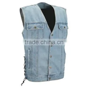 Men Denim Jean Fashion Vest thumbnail-1