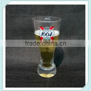 Handmade Kronenbourg 1664 Beer Glass Cup 500ml 1664 Beer Glass Cup for Sale thumbnail-1