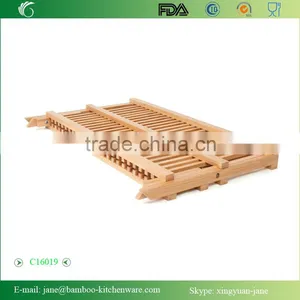 2-Tier Bamboo Dish Drying Rack thumbnail-5