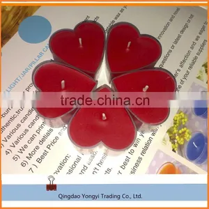 Color Changing Feature and Home Decoration Use Heart Type Candle Wax thumbnail-2