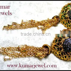 Long Golden Earrings thumbnail-1