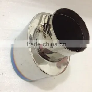 Factory Price Stainless Steel Blue Single Outlet Exhaust Tips thumbnail-4