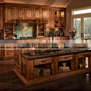 High-end Luxury Cupboard Kitchen Cabinets Solid Wood thumbnail-2