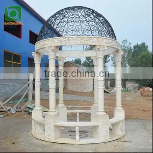 Creamy White Marble Gazebo thumbnail-1