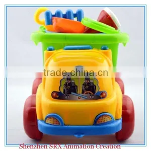OEM Wholesale Plastic Trolley Sand Pit Tools Set Beach Toys Summer Toys,outdoor Summer Toys Colorful Beach Toys,play Summer Toys thumbnail-1