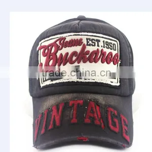Washed Baseball Cap Blank Hat With Metal Buckle thumbnail-2