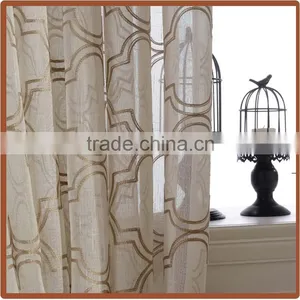 Embroidery Material Of Readymade Curtain With Fancy Valance 2016 NEW thumbnail-2