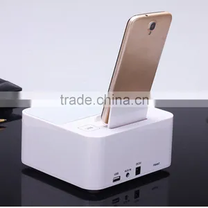 Stereo NFC-Enabled 3D Surround Sound Speaker With Mobile Phone Docking Station, Dual Alarm With Snooze Function thumbnail-4