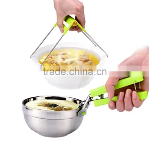 Good Quality Multifunction Plate Stainless Steel Anti-Hot Clip Folder Bowl Metal Clip thumbnail-1