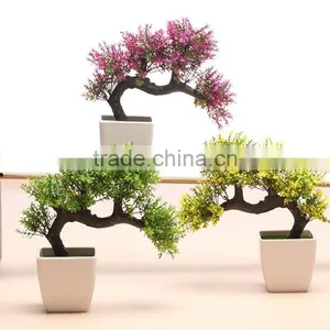 Colorful ANTIQUE ARTIFICIAL POTTED PINE TREE LOOKS REAL Plastic Pine Tree thumbnail-1