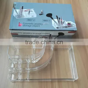 Wholesale Innovative Household Store Jewelry Cosmetic Beautful Clear Acrylic Cosmetic Makeup Organizer thumbnail-4