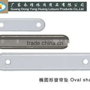 25G Oval Shaped Spray Painting Curtain Lead Weight Factory Directly Supply Lead Weight for Curtain thumbnail-1