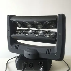 Новый Disco 8Eyes 4in1 светильник для свадьбы и дома полноцветный 8*12Вт LED светильник с пучком света на механизме «паук» с перемещающимся головным узлом thumbnail-1