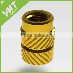 VMT Custom Brass Threaded Inserts for Plastic Wood and Sheet Metal Applications thumbnail-1